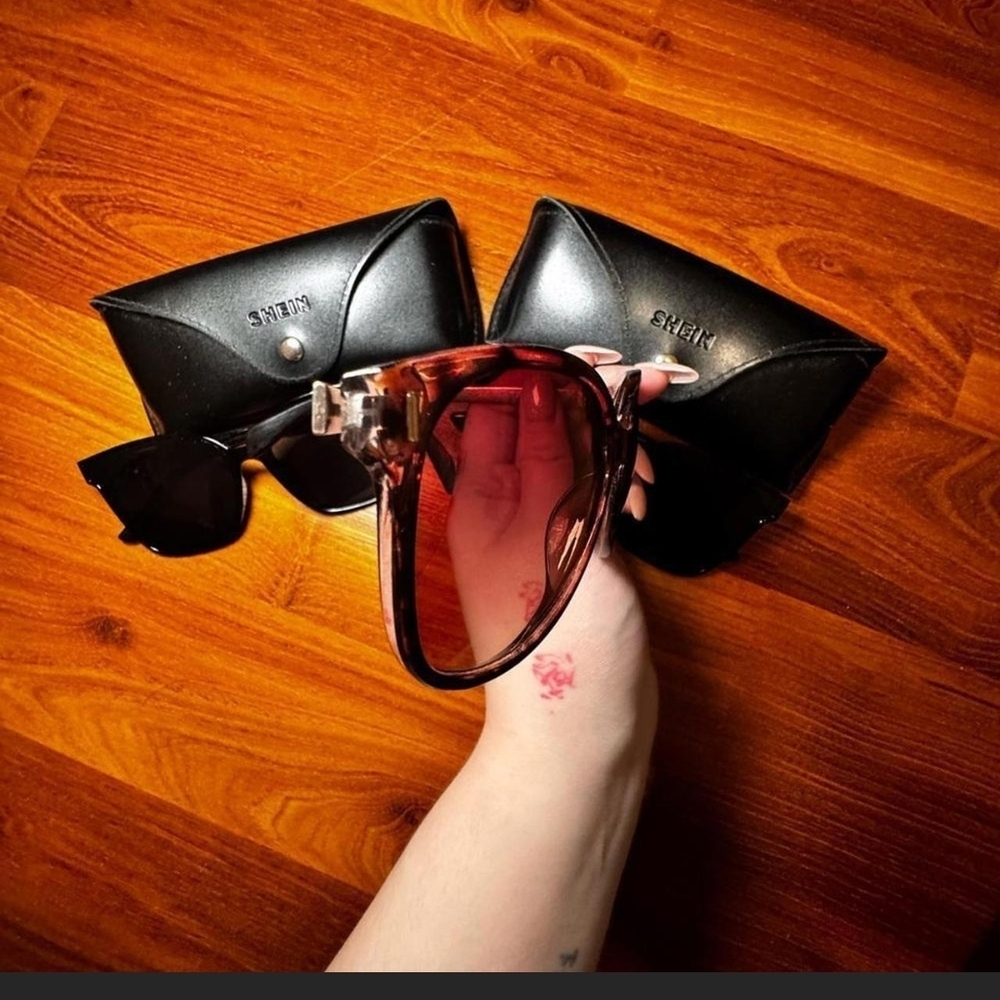 Tahari and SHEIN Stylish Black and Brown Sunglasses Set - 3 Pair - Picture 4 of 7